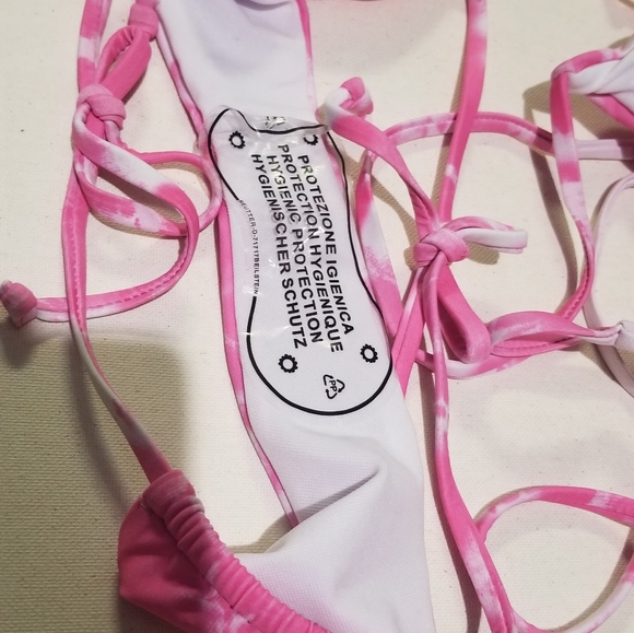Aurelle - Bikini, Size - S, Color - White with hot pink dye - Picture 7 of 7